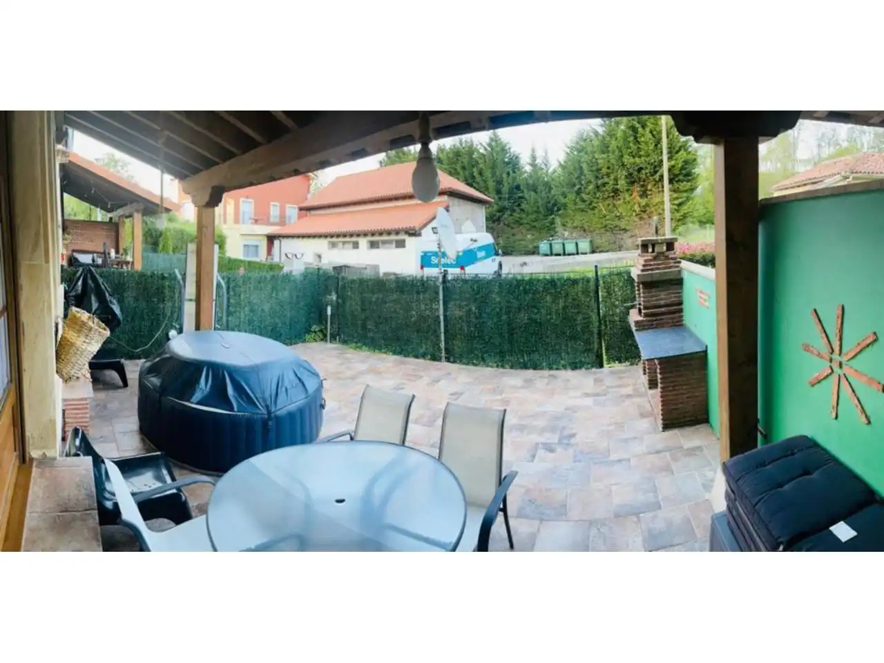Terraza de Casa adosada en venta en Santa María de Cayón con Calefacción, Terraza y Amueblado