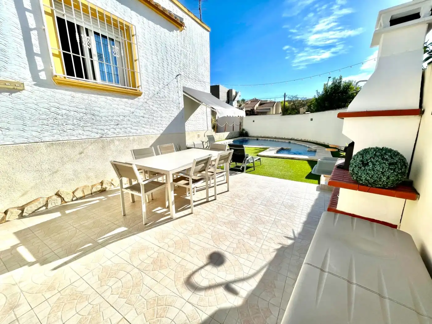 Terrace of Houses for rent in San Fulgencio  with Air Conditioner, Heating and Private garden