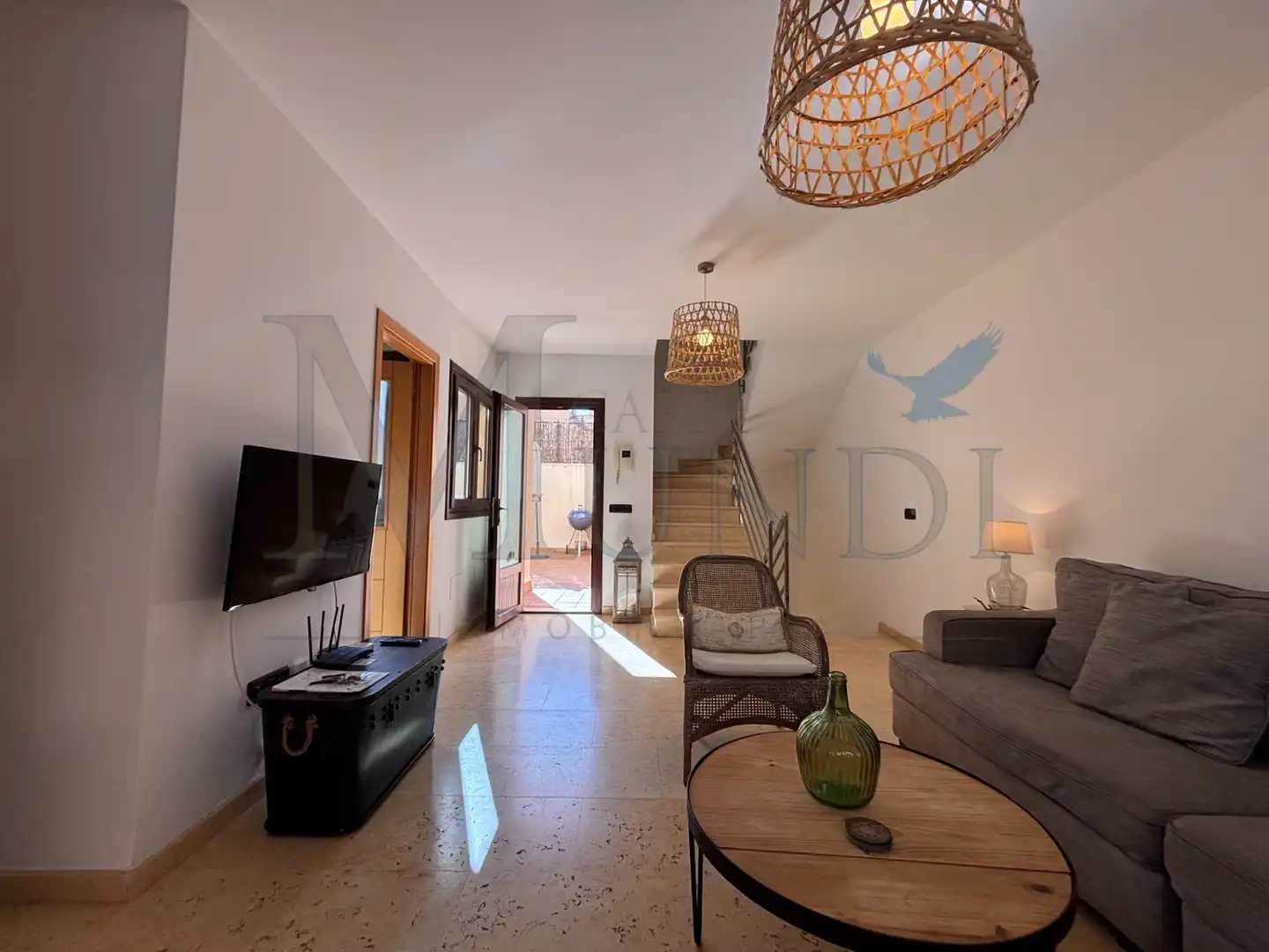 Living room of Houses for sale in La Oliva  with Terrace, Storage room and Furnished