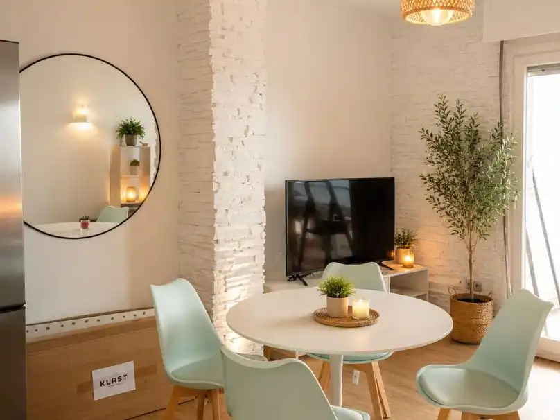 Sala de estar de Piso de alquiler en Sueca con Aire acondicionado, Parquet y Terraza