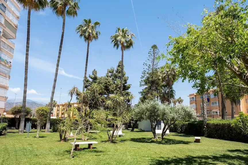 Jardín de Apartamento en venta en Algarrobo con Aire acondicionado, Terraza y Amueblado