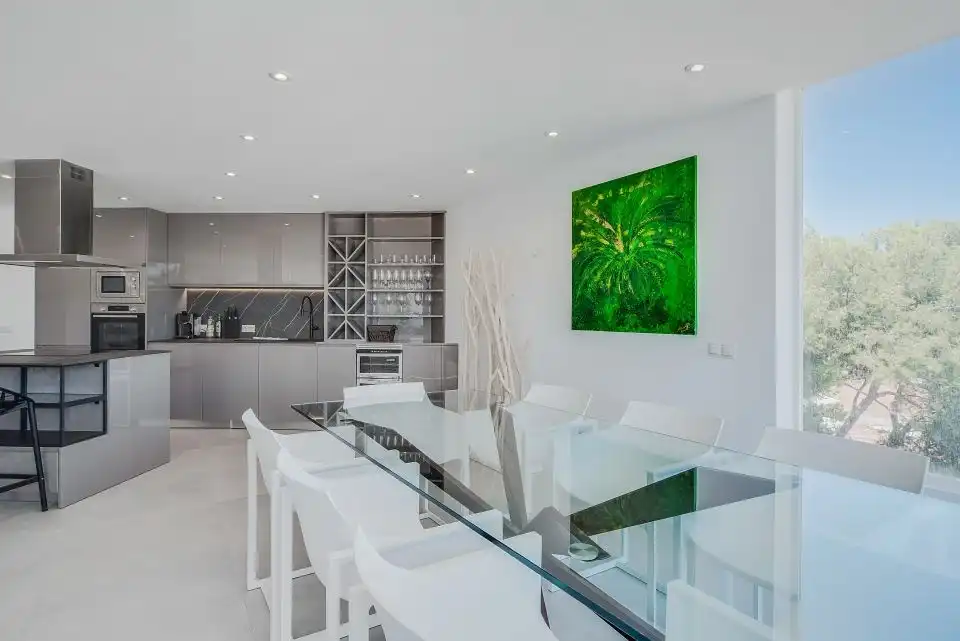 Esszimmer von Wohnungen zum Verkauf in Calvià mit Klimaanlage, Heizung und Terrasse