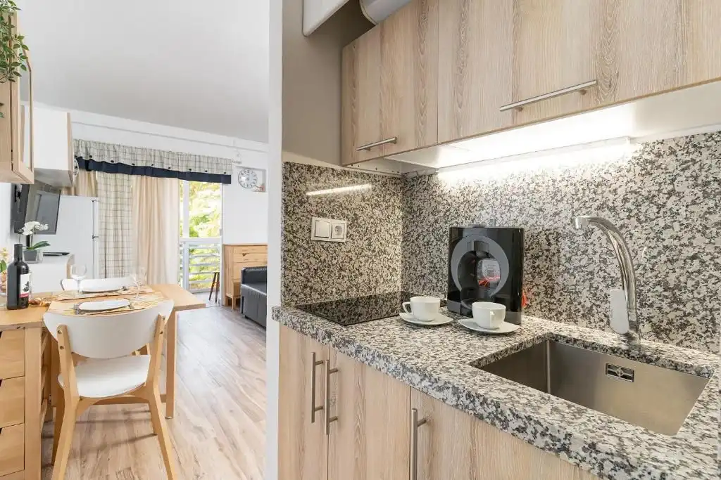 Cocina de Estudio en venta en Benalmádena con Aire acondicionado, Amueblado y Piscina comunitaria