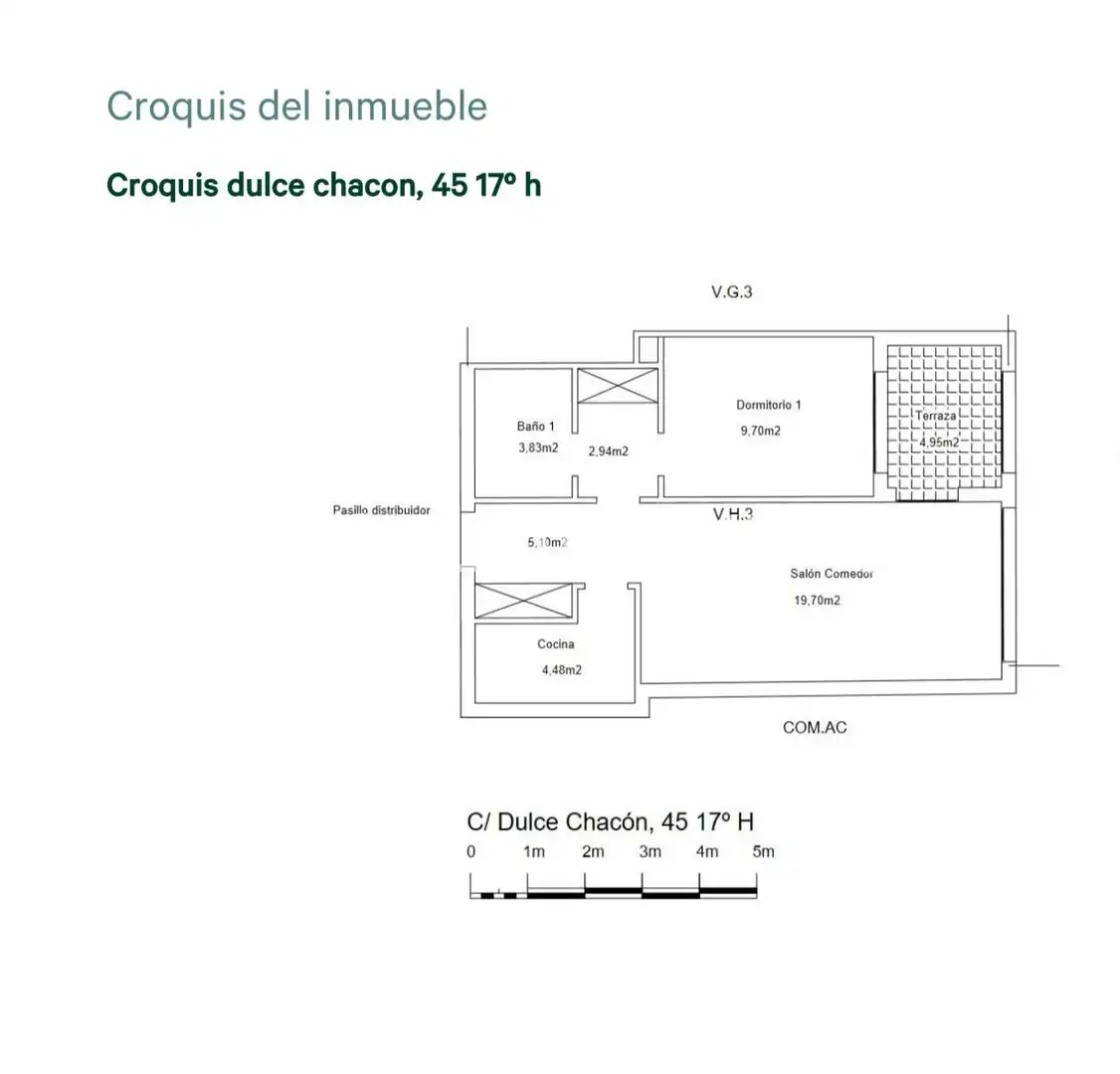 Garten von Wohnung zum Verkauf in Madrid mit Klimaanlage, Heizung und Parkett