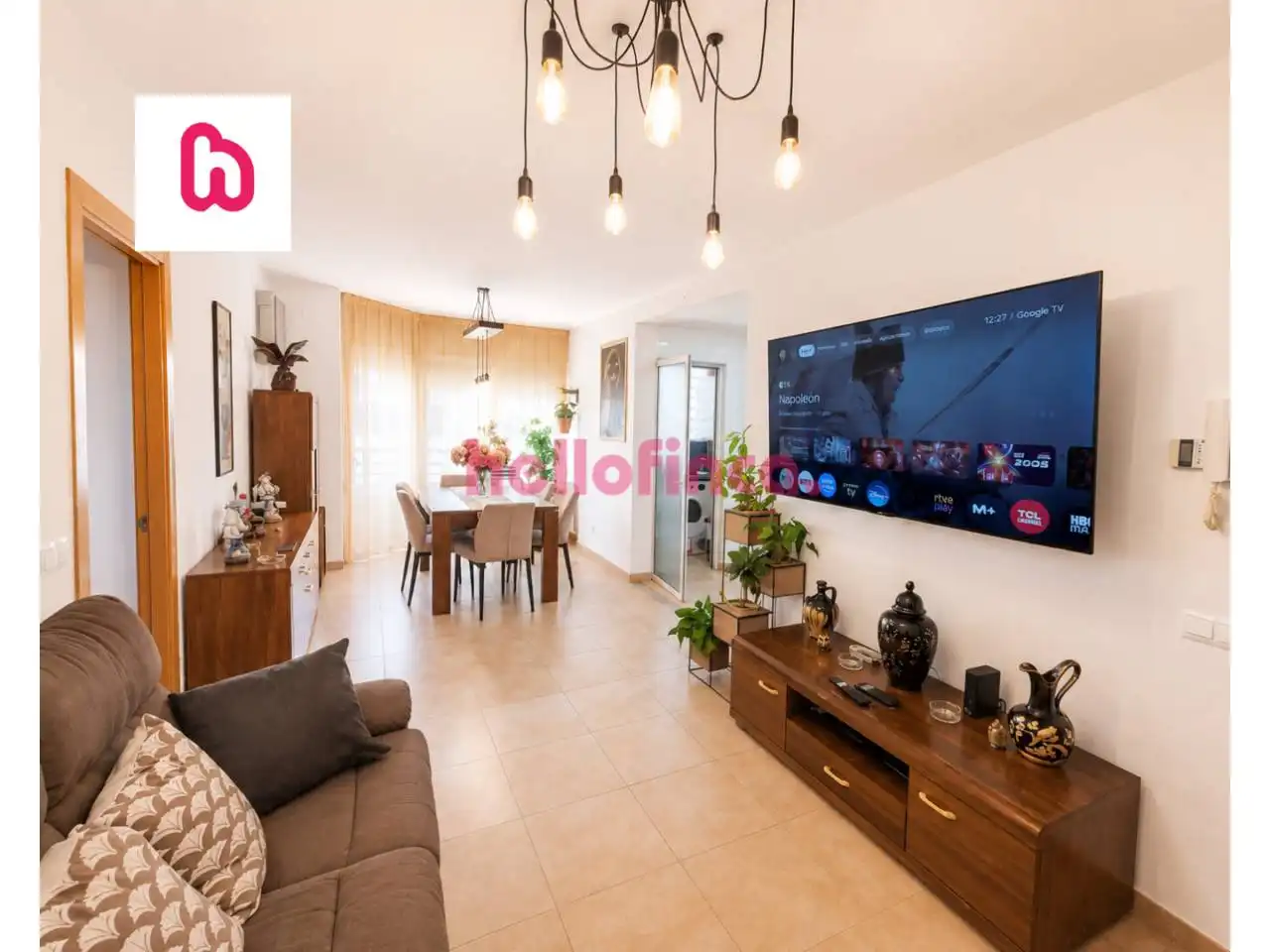 Wohnzimmer von Wohnung zum Verkauf in Sant Celoni mit Klimaanlage, Heizung und Balkon