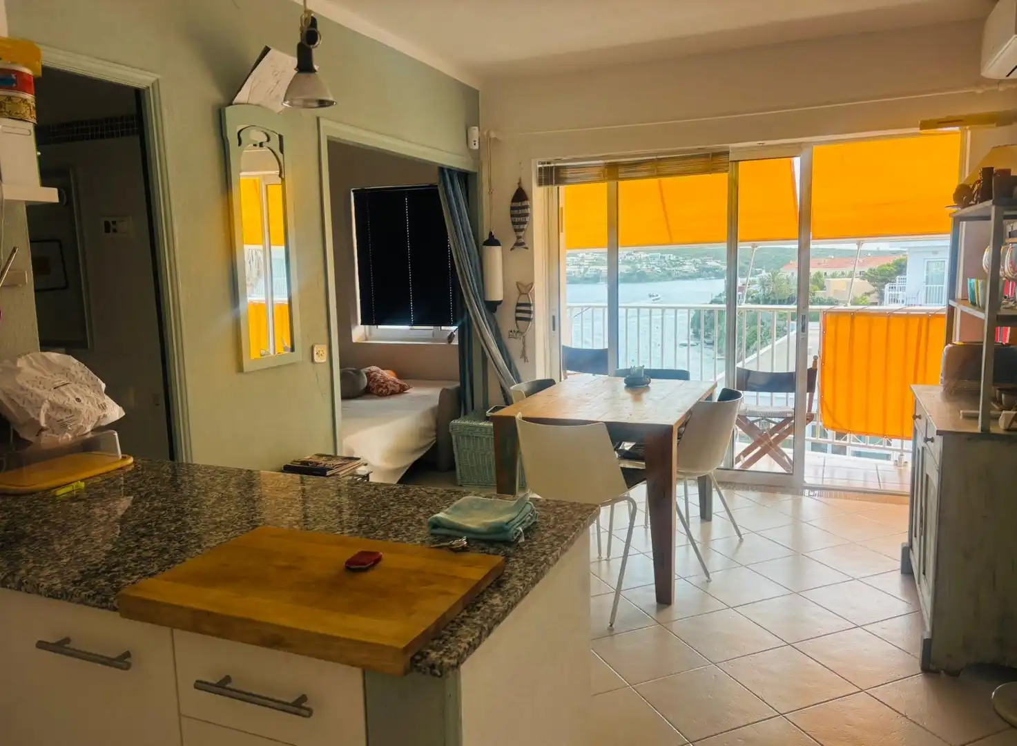 Balcony of Flat for rent in Es Castell  with Air Conditioner, Heating and Terrace