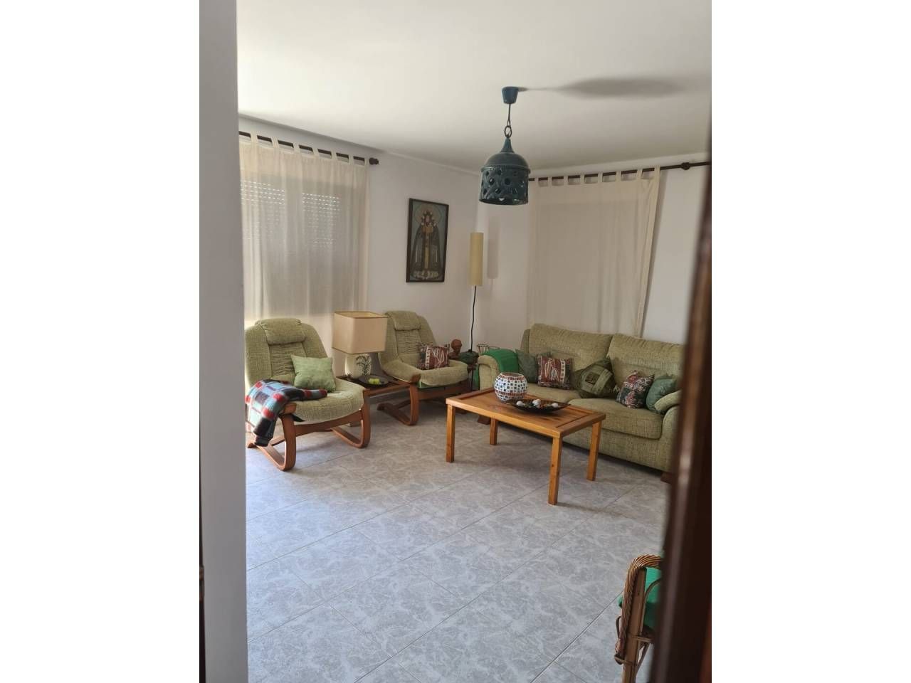 Sala d'estar de Casa o xalet en venda en La Maya  amb Moblat