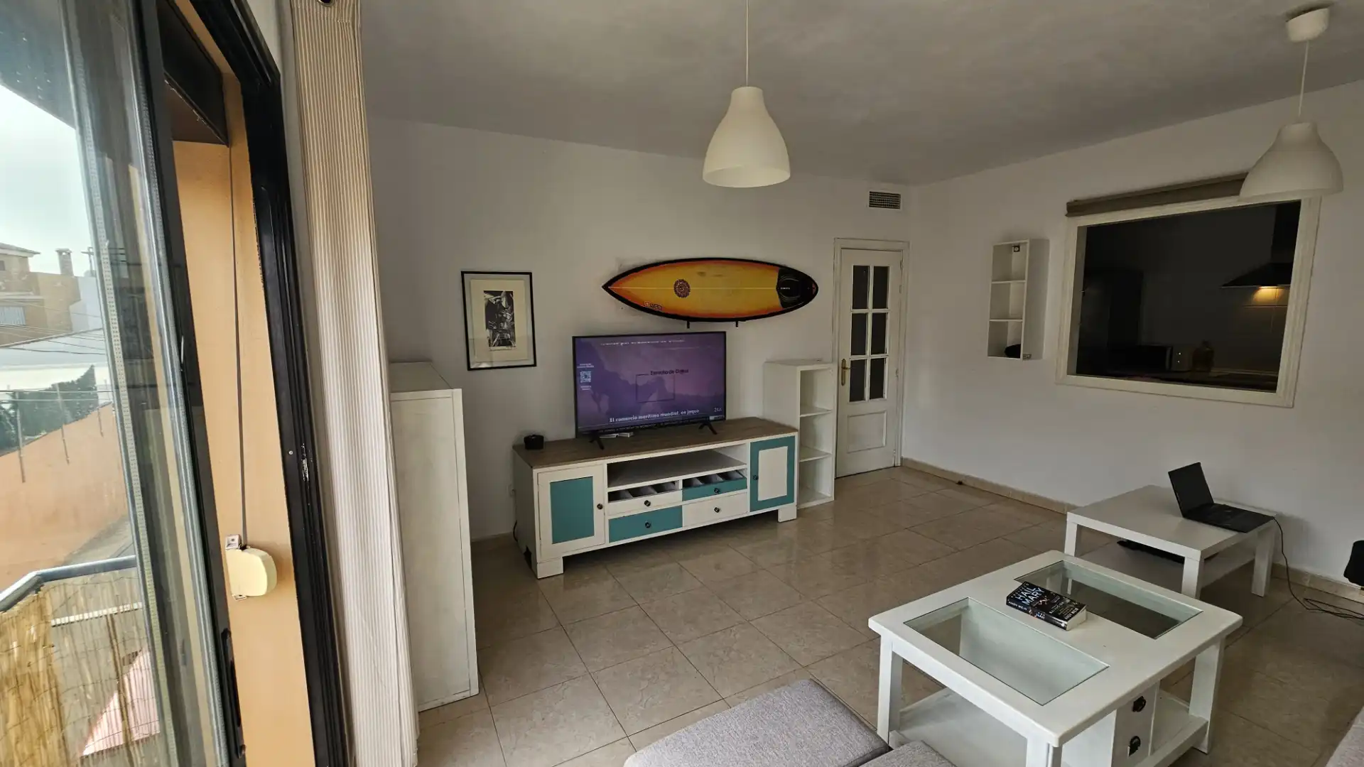 Living room of Flat for rent in Málaga  with Air Conditioner and Furnished