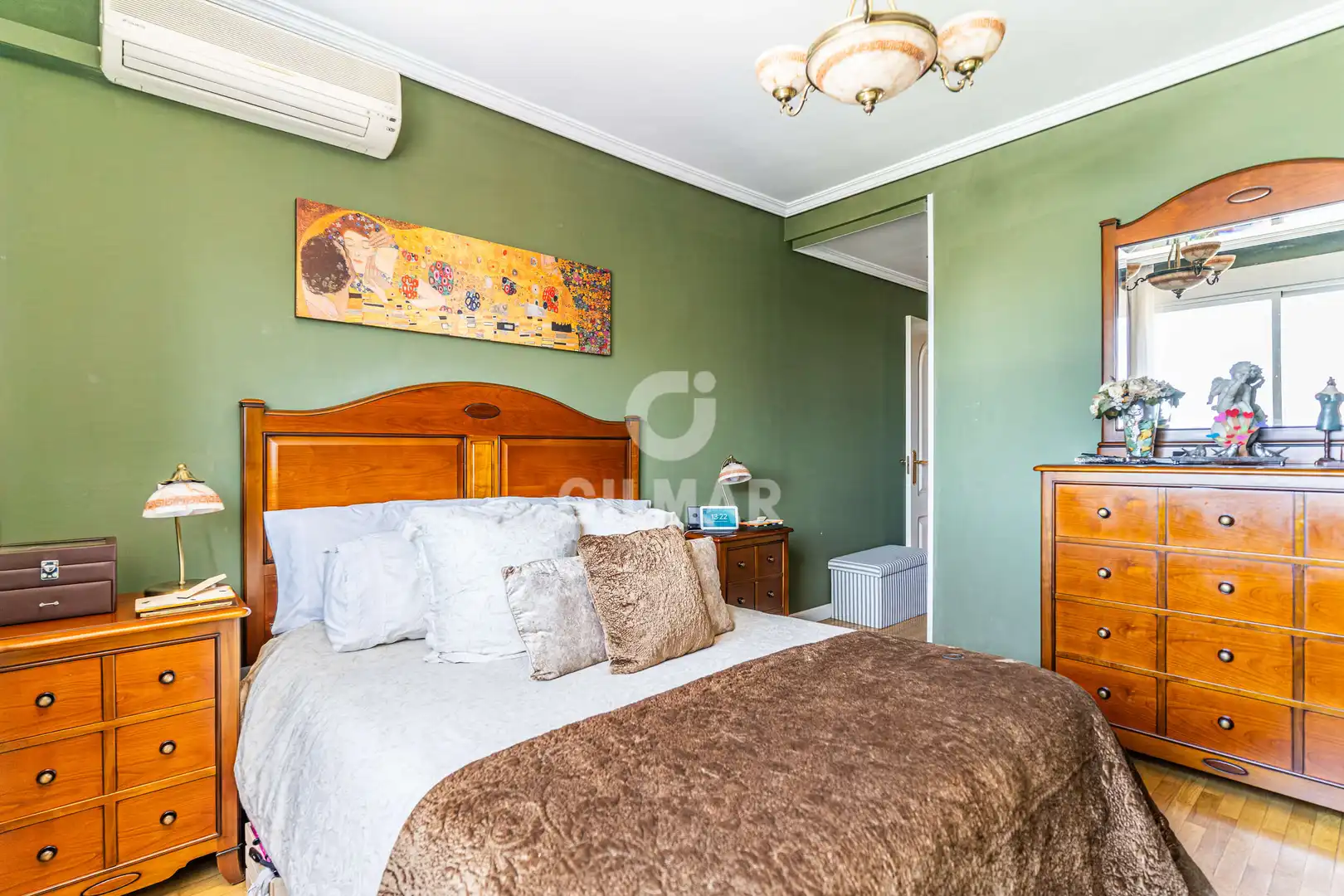 Bedroom of Flat for sale in Madrid  with Heating, Private garden and Storage room