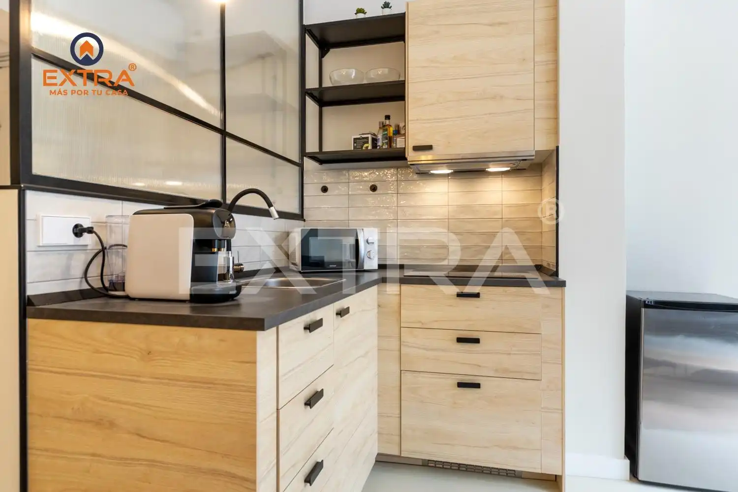 Kitchen of Flat for sale in Madrid  with Furnished