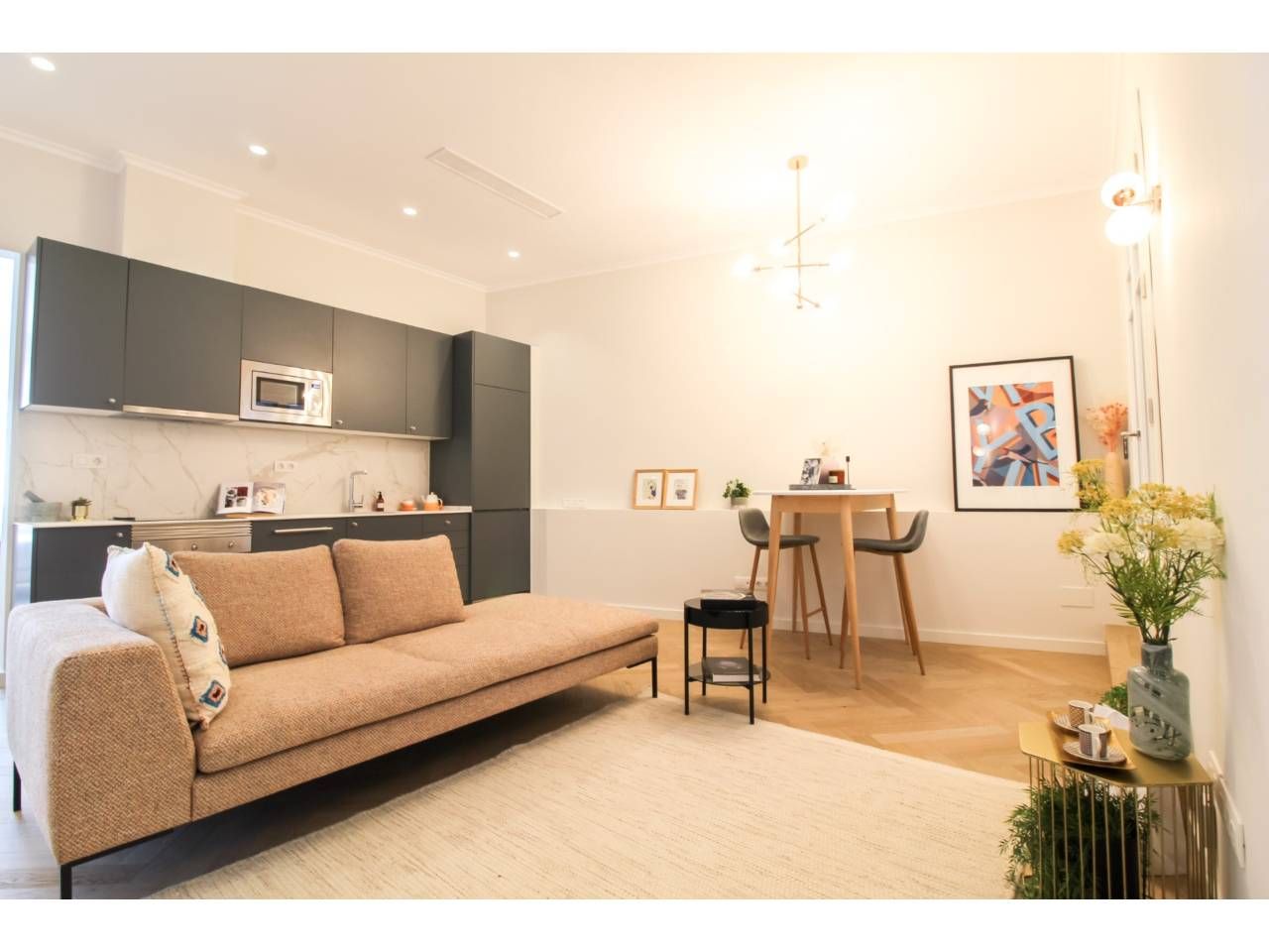 Living room of Flat to rent in  Barcelona Capital  with Air Conditioner, Heating and Terrace