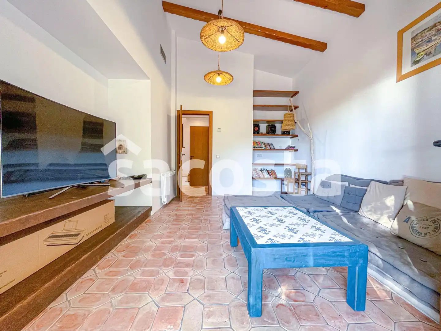 Sala de estar de Casa o chalet en venta en Lloret de Mar con Aire acondicionado, Calefacción y Jardín privado