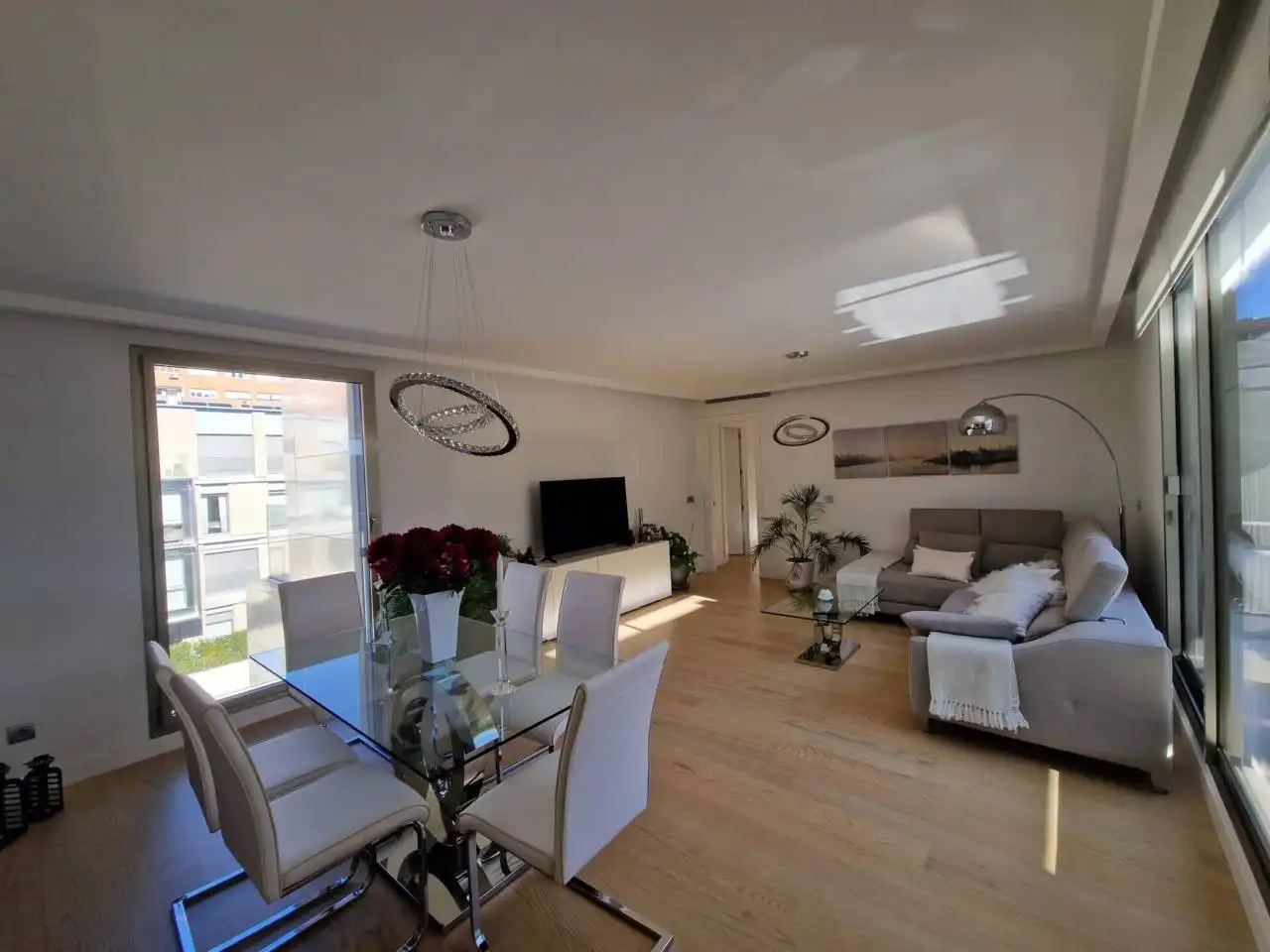 Sala de estar de Piso de alquiler en Madrid con Aire acondicionado, Calefacción y Parquet