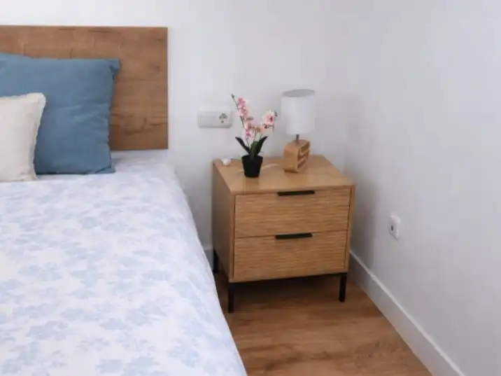 Schlafzimmer von Wohnungen zum Verkauf in Roquetas de Mar mit Klimaanlage und Terrasse