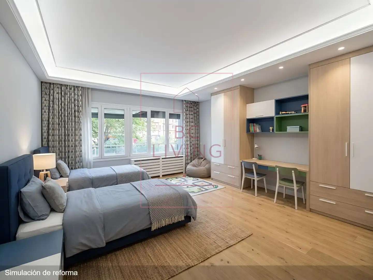 Bedroom of Flat for sale in Zaragoza  with Heating