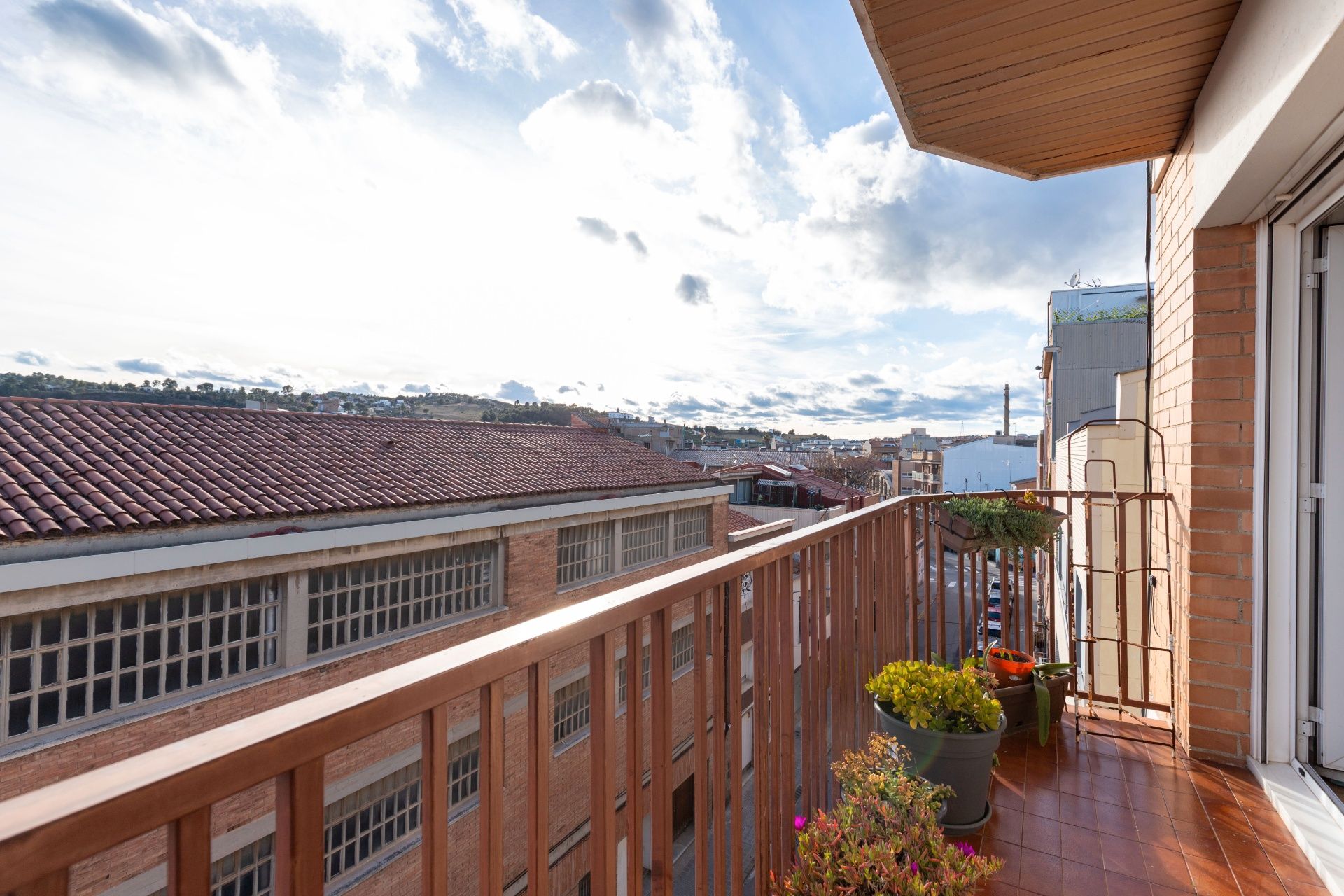 Balcony of Flat for sale in Terrassa  with Air Conditioner, Heating and Furnished