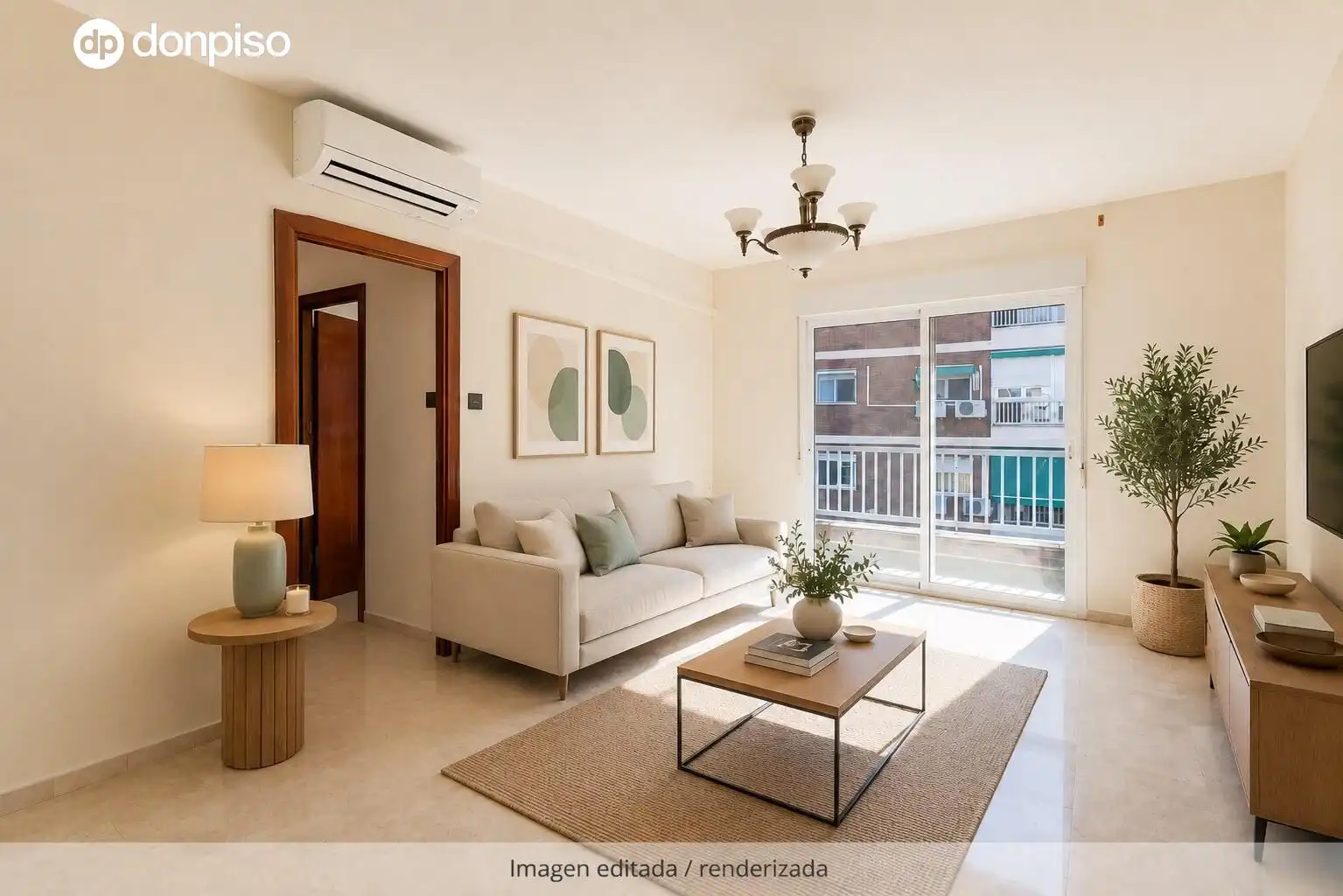 Living room of Flat for sale in Granada  with Air Conditioner, Heating and Terrace