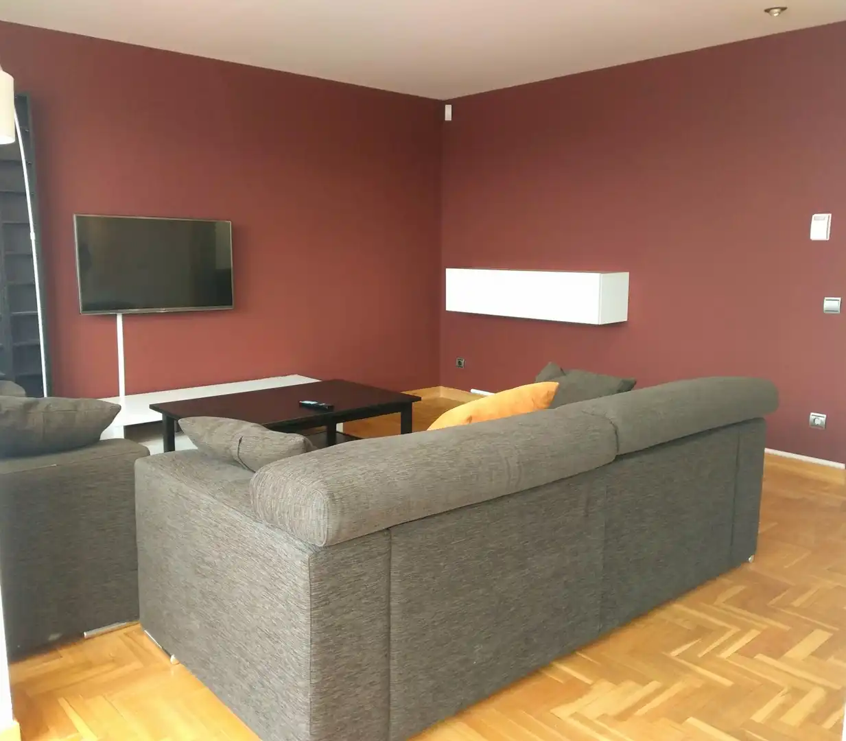 Sala de estar de Ático de alquiler en Barañáin / Barañain con Calefacción, Parquet y Terraza