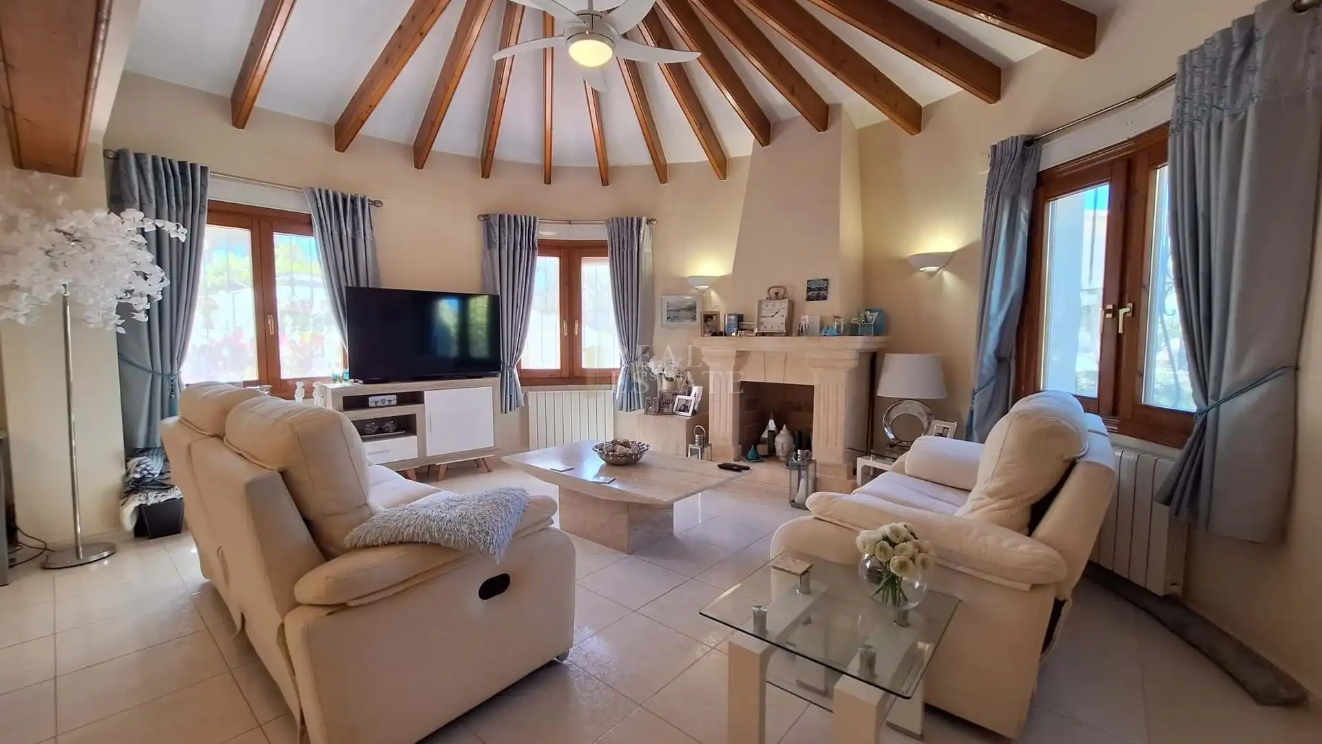 Sala de estar de Casa o chalet en venta en Jávea / Xàbia con Aire acondicionado, Calefacción y Terraza