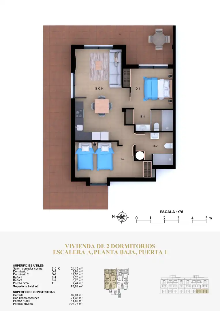 Apartamento en venta en Carrer Alborcer, 54, El Montgó