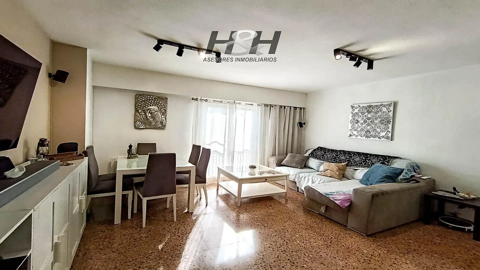 Sala de estar de Piso en venta en Catarroja con Aire acondicionado y Jardín privado