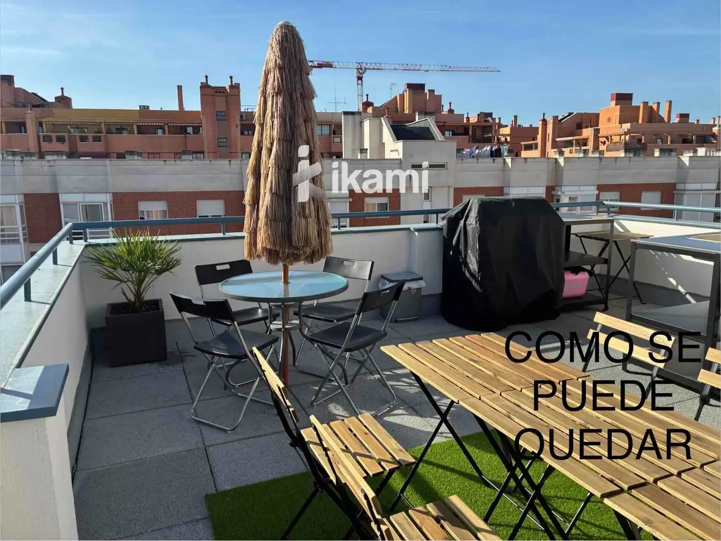 Terrasse von Dachboden zur Miete in Madrid mit Klimaanlage, Heizung und Terrasse