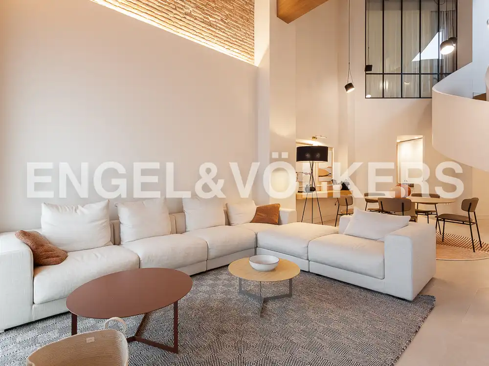 Sala d'estar de Àtic de lloguer en Valencia amb Aire condicionat, Calefacció i Terrassa