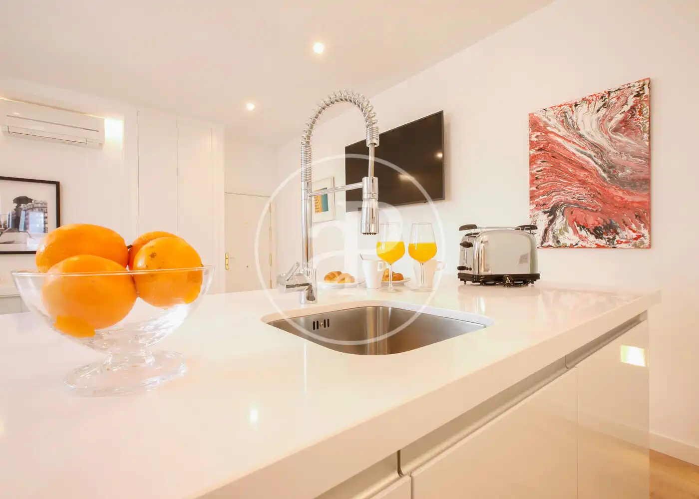 Cocina de Piso de alquiler en Madrid con Aire acondicionado, Calefacción y Amueblado