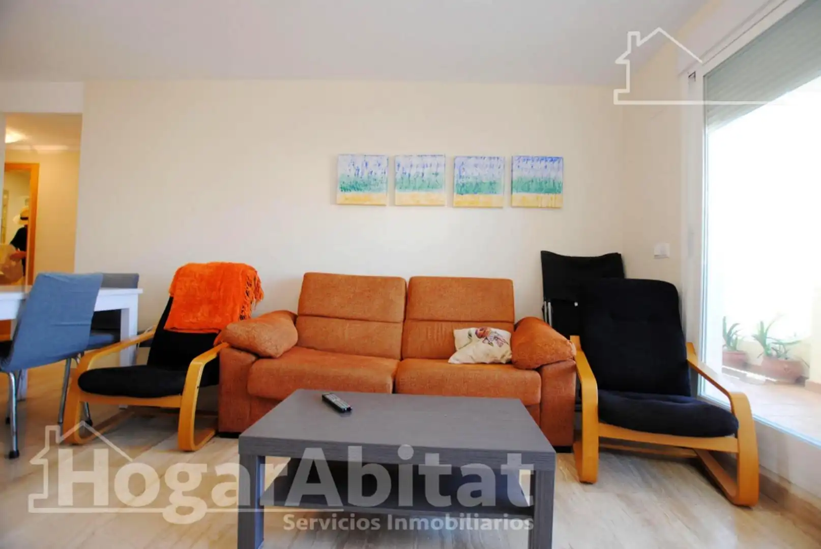 Sala d'estar de Pis en venda en Dénia amb Aire condicionat, Calefacció i Jardí privat