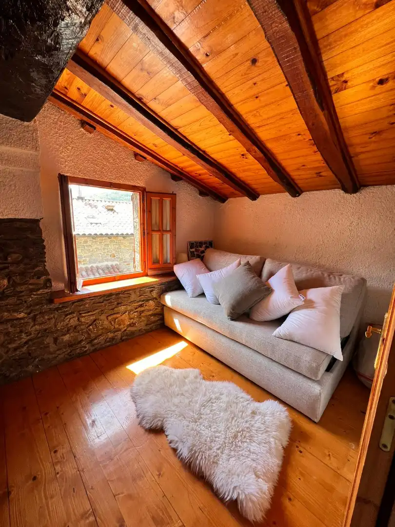 Living room of Houses for sale in Vilallonga de Ter  with Furnished