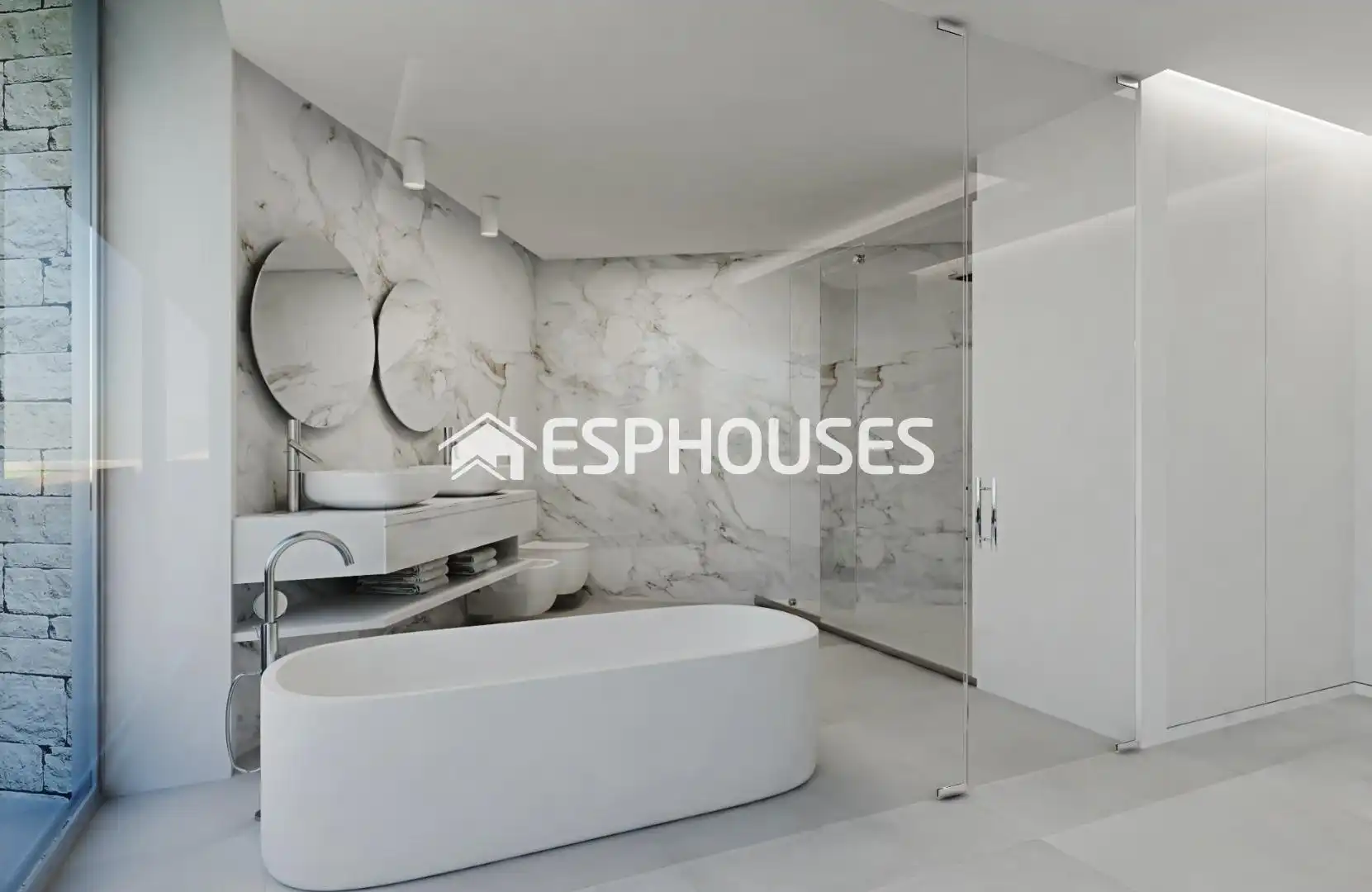 Bathroom of Flat for sale in Calpe / Calp  with Air Conditioner, Terrace and Swimming Pool