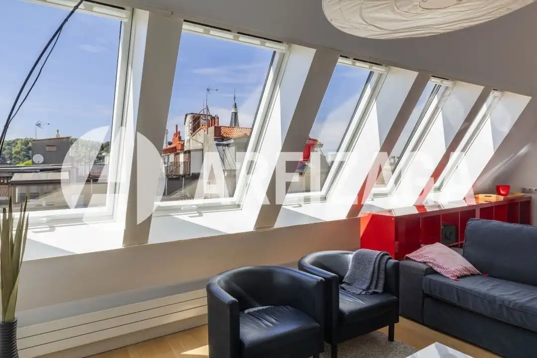 Sala de estar de Ático en venta en Donostia - San Sebastián  con Aire acondicionado y Calefacción