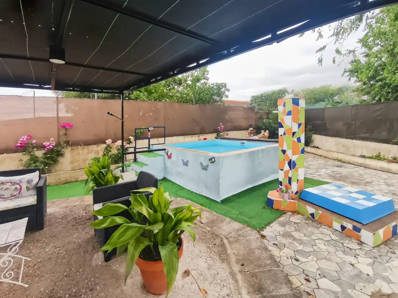 Piscina de Casa o chalet en venta en Barajas de Melo con Aire acondicionado, Calefacción y Jardín privado