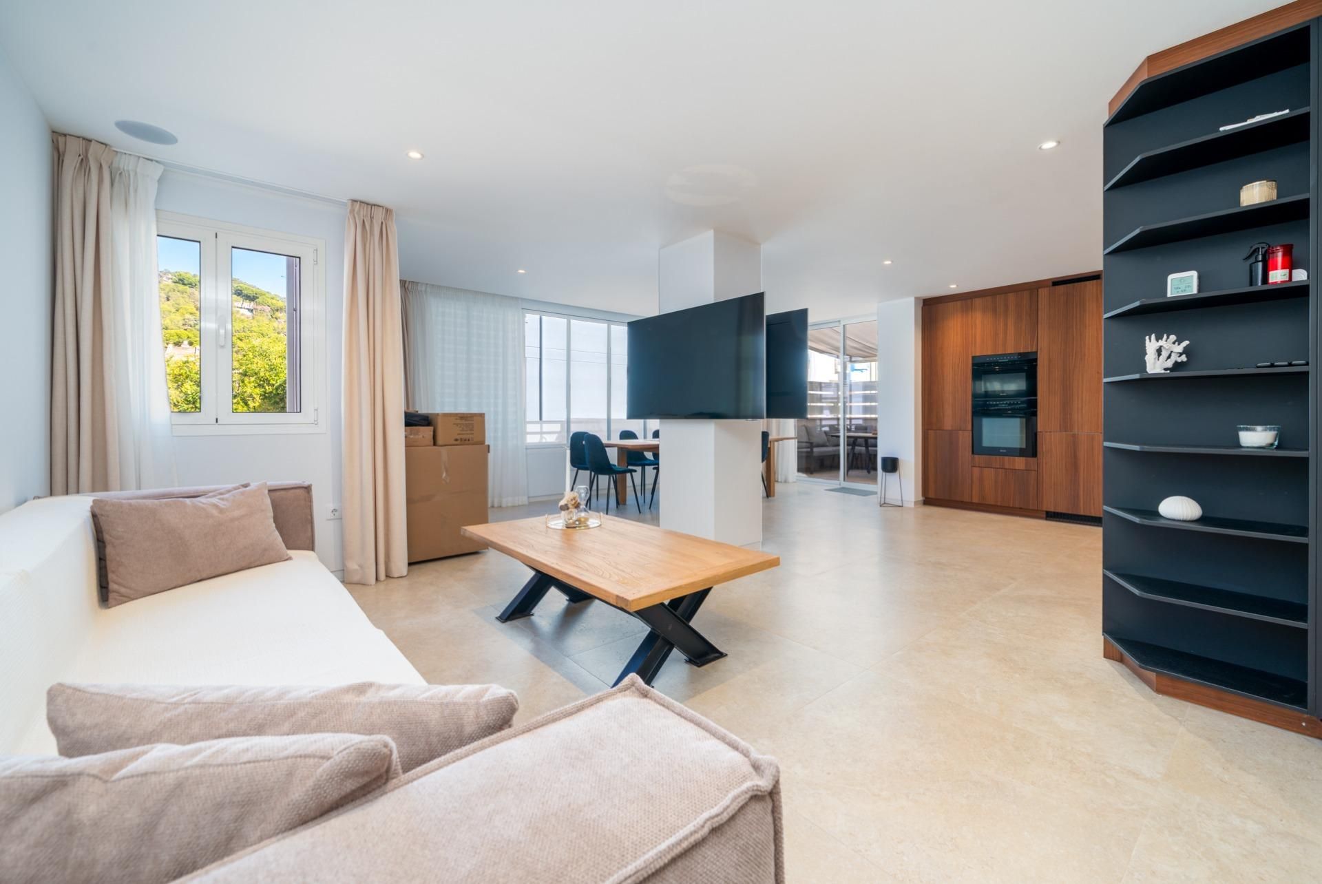 Sala d'estar de Apartament en venda en Calvià amb Aire condicionat, Calefacció i Terrassa