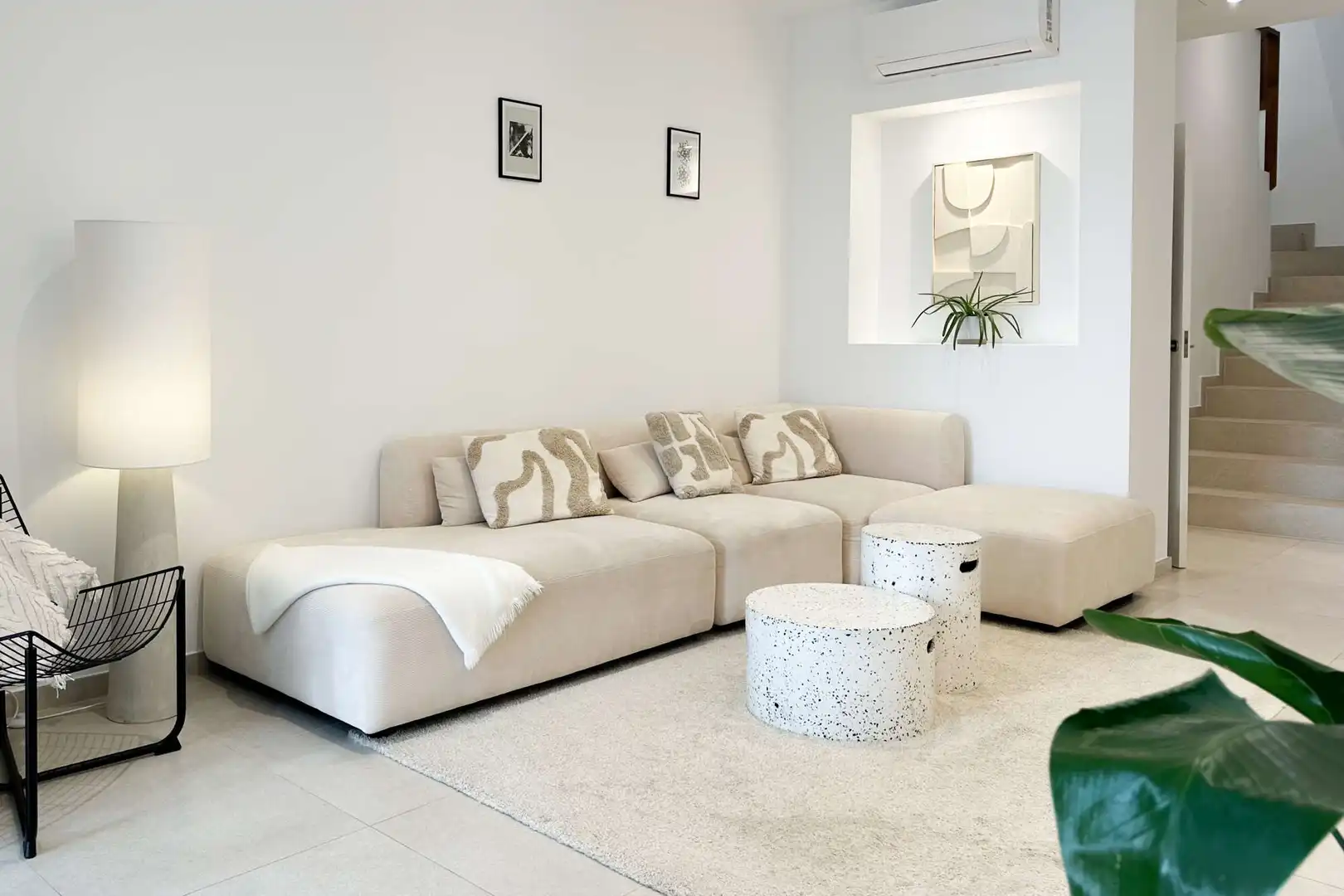 Living room of Houses for rent in Capdepera  with Air Conditioner, Terrace and Furnished