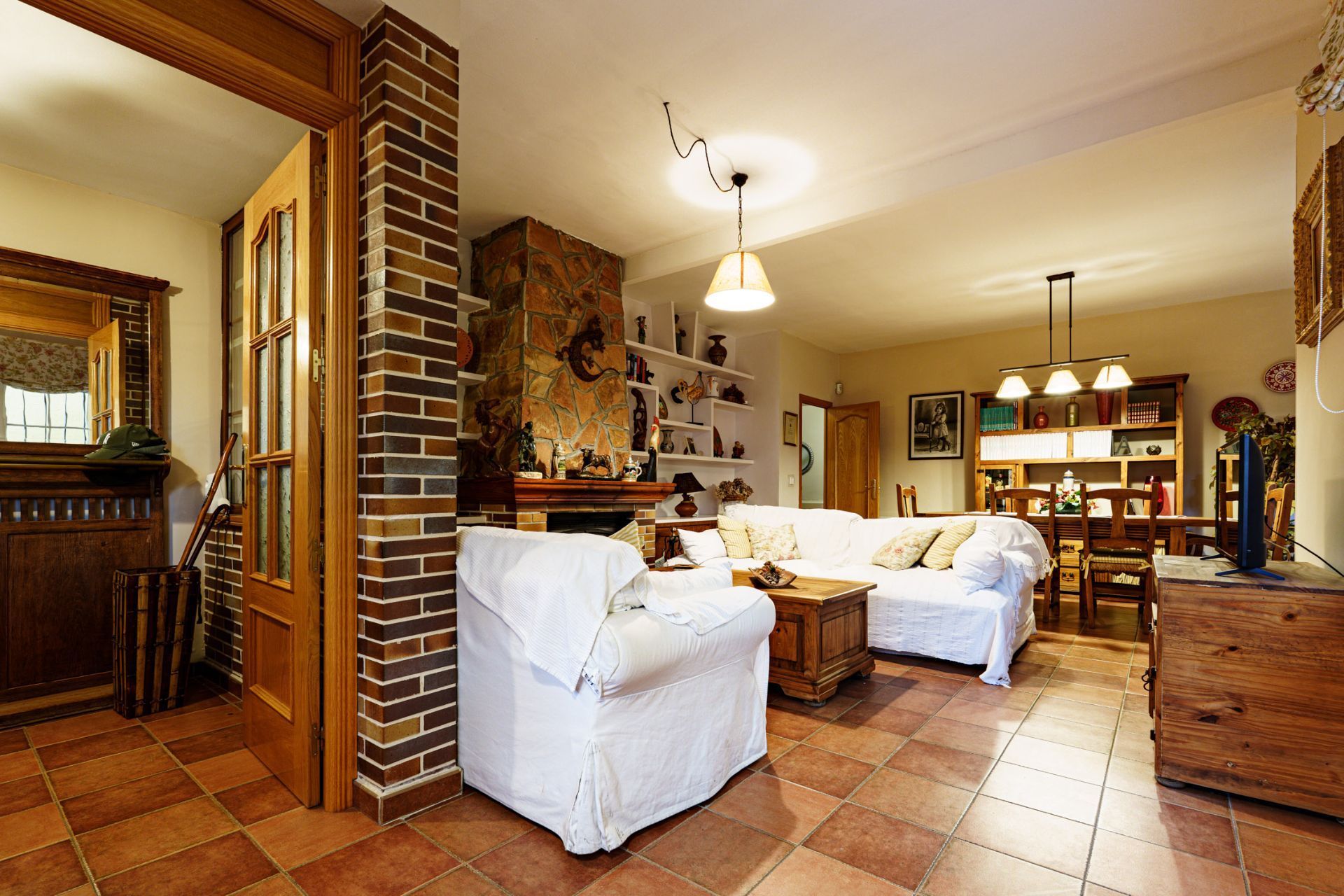 Living room of House or chalet for sale in Venturada  with Heating, Terrace and Storage room