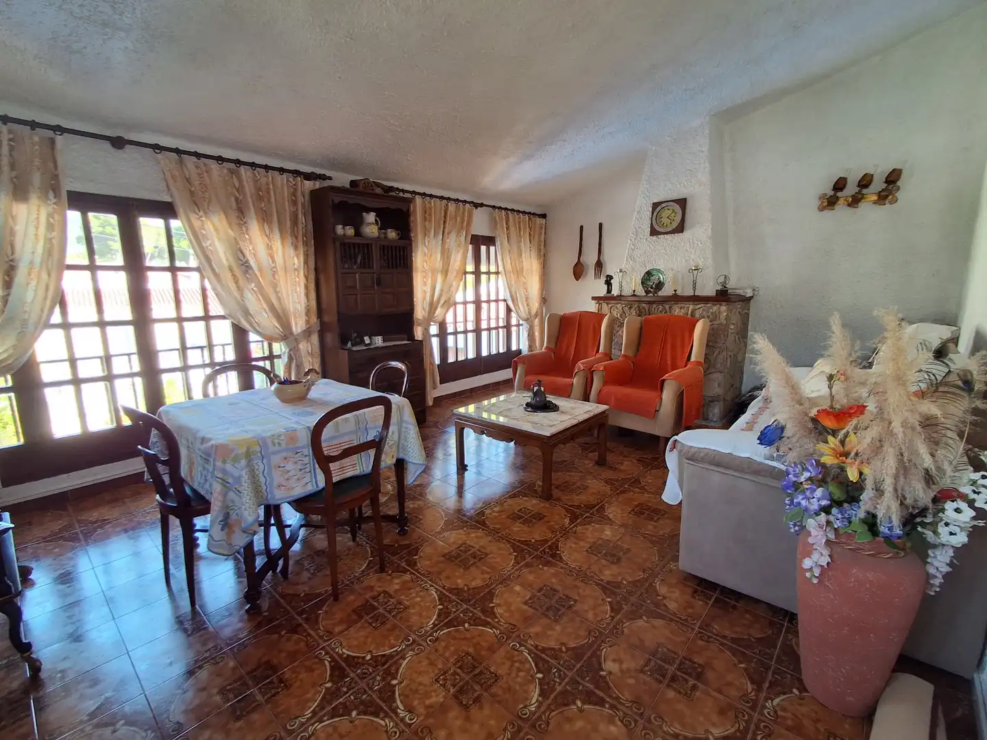 Sala de estar de Casa o chalet en venta en Mont-roig del Camp con Jardín privado, Terraza y Piscina