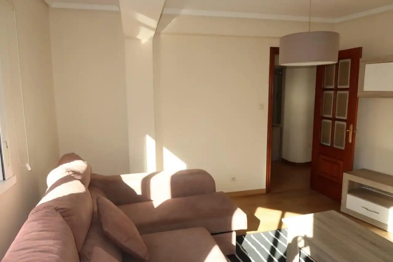 Living room of Flat for sale in A Coruña Capital   with Heating, Storage room and Furnished