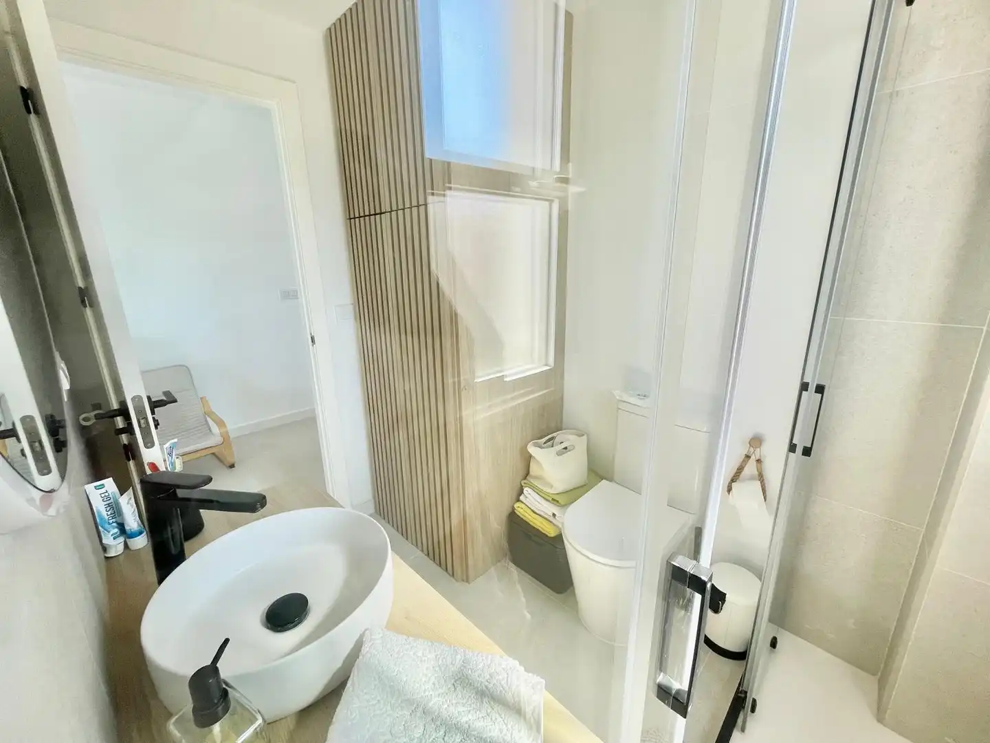 Bathroom of Apartments for rent in La Manga del Mar Menor  with Air Conditioner, Heating and Terrace