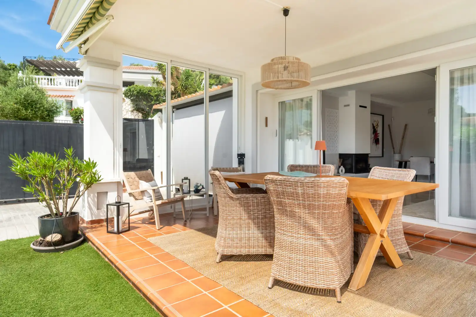 Terrassa de Casa o xalet en venda en Mijas amb Aire condicionat, Jardí privat i Terrassa
