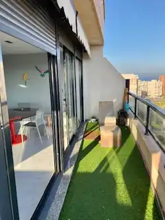 Terraza de Dúplex de alquiler en Alicante / Alacant con Aire acondicionado, Calefacción y Terraza