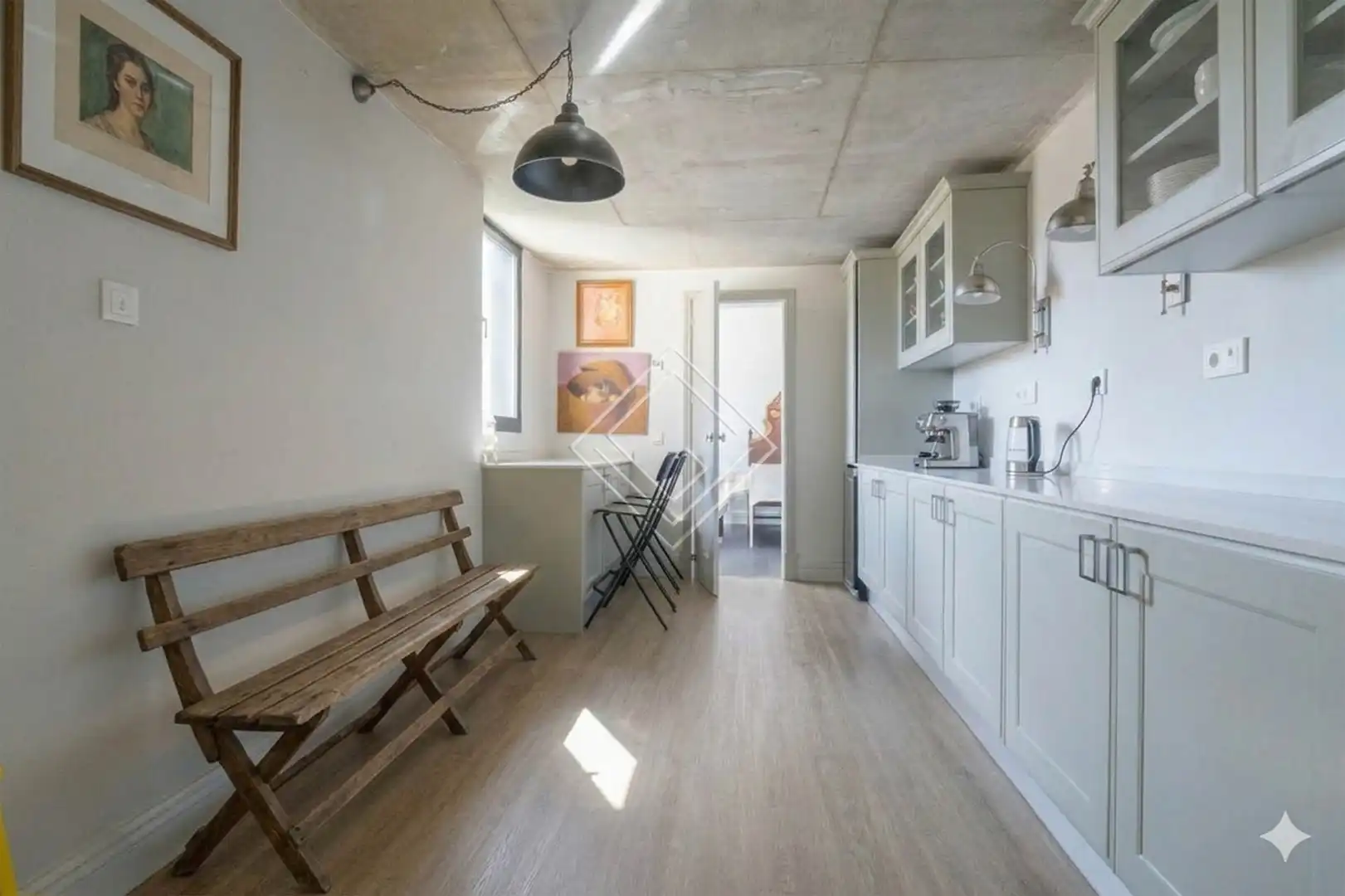 Cuina de Àtic de lloguer en Madrid amb Aire condicionat, Calefacció i Terrassa