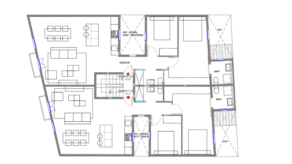 Wohnung zum Verkauf in Barcelona mit Klimaanlage, Heizung und Privatgarten
