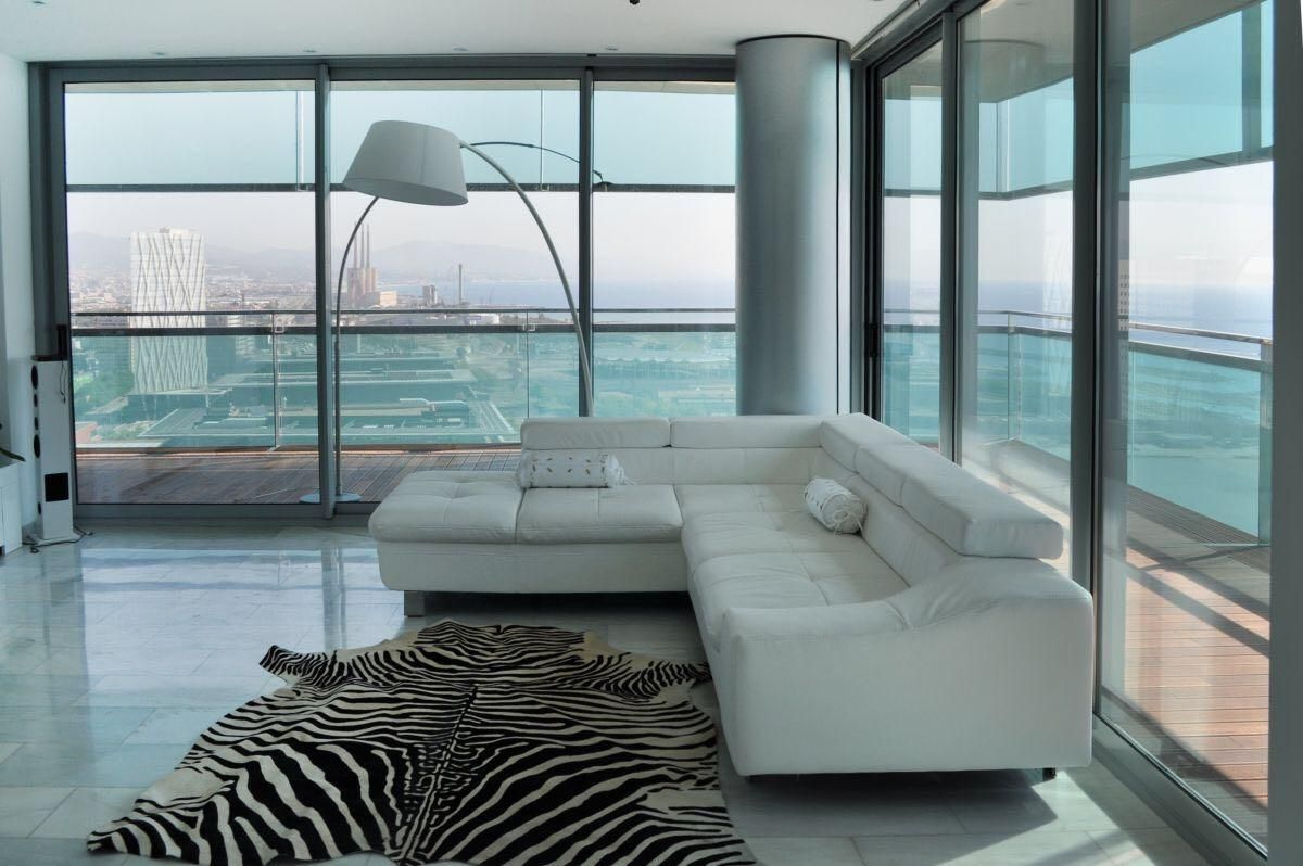 Sala d'estar de Pis en venda en  Barcelona Capital amb Aire condicionat, Calefacció i Jardí privat