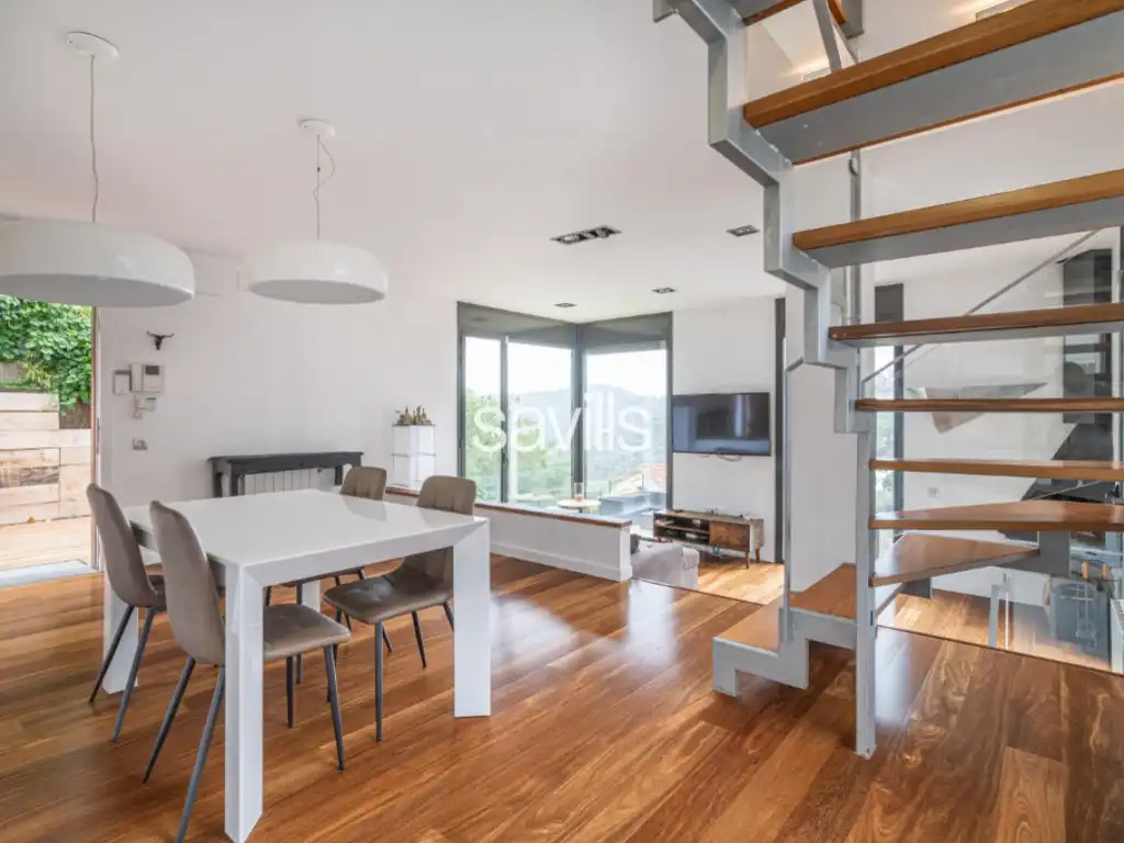 Sala de estar de Casa o chalet de alquiler en Barcelona con Horno