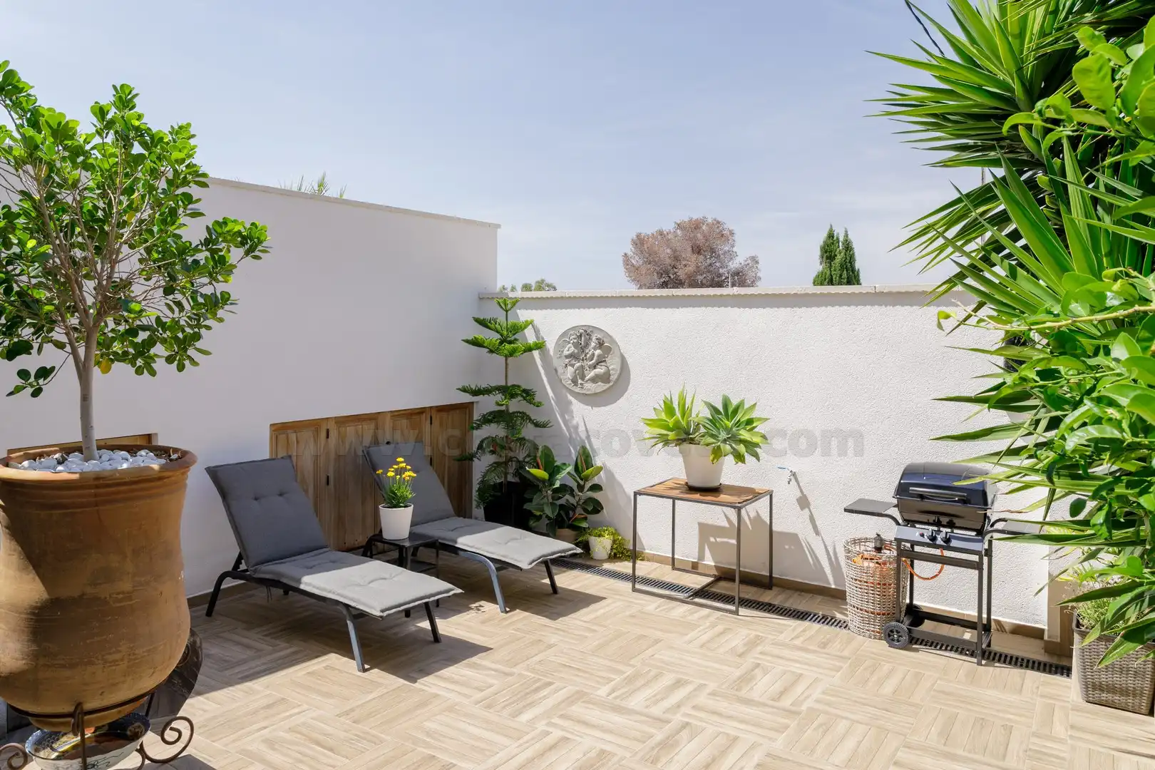 Terrassa de Casa o xalet en venda en El Campello amb Aire condicionat, Jardí privat i Terrassa