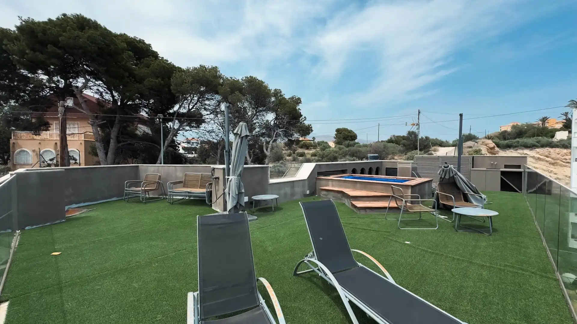 Terraza de Casa o chalet en venta en Villajoyosa / La Vila Joiosa con Aire acondicionado, Jardín privado y Terraza