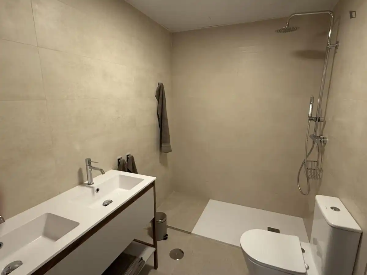 Bany de Apartament de lloguer en Málaga amb Aire condicionat, Calefacció i Moblat