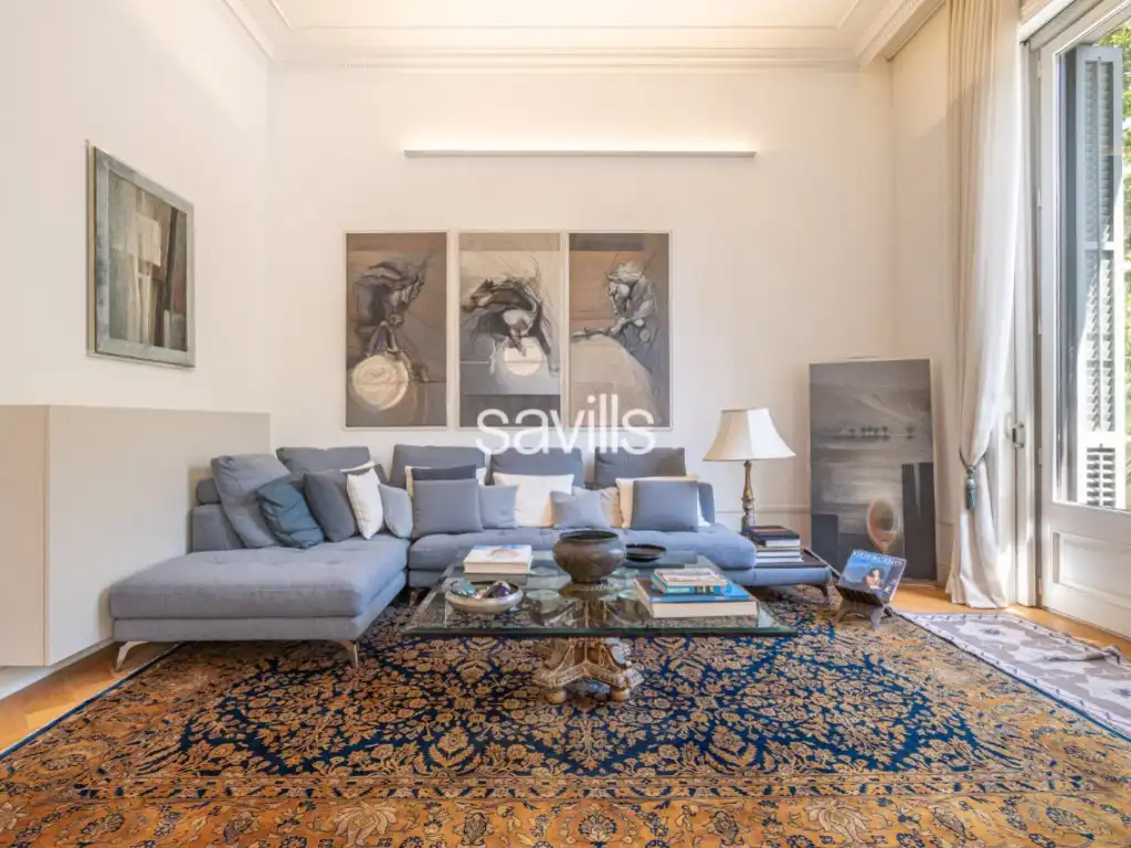 Sala d'estar de Apartament en venda en Barcelona amb Piscina, Moblat i Balcó