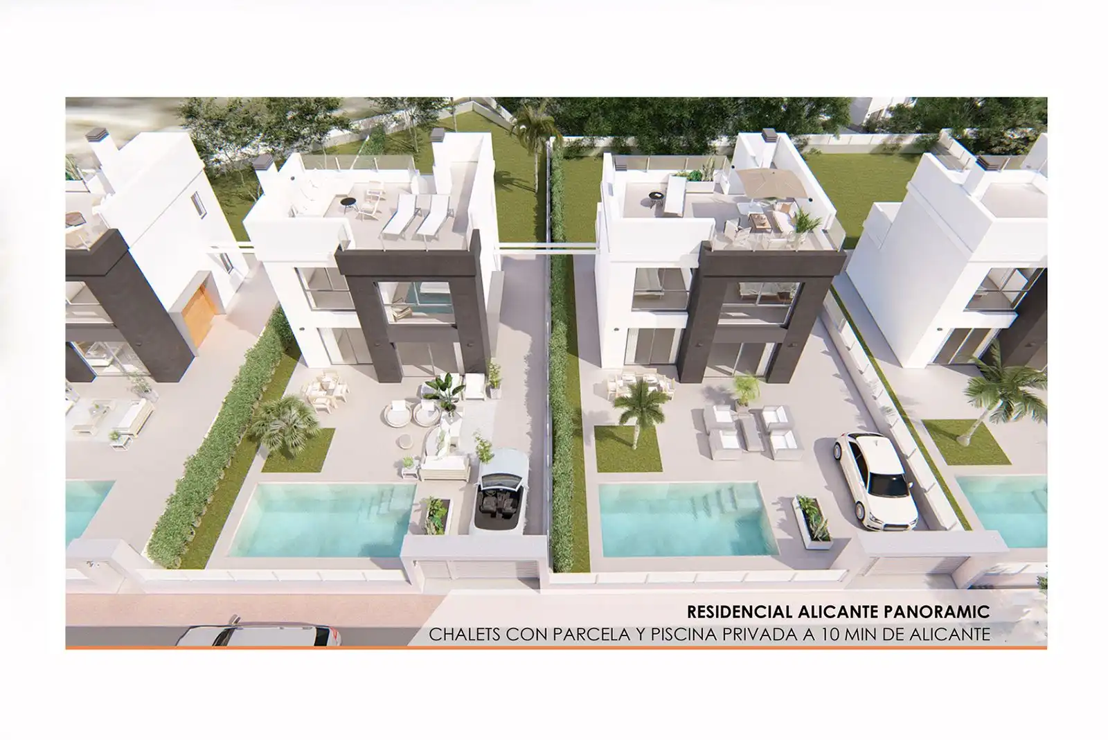Vista exterior de Casa o chalet en venta en Mutxamel con Jardín privado, Terraza y Piscina